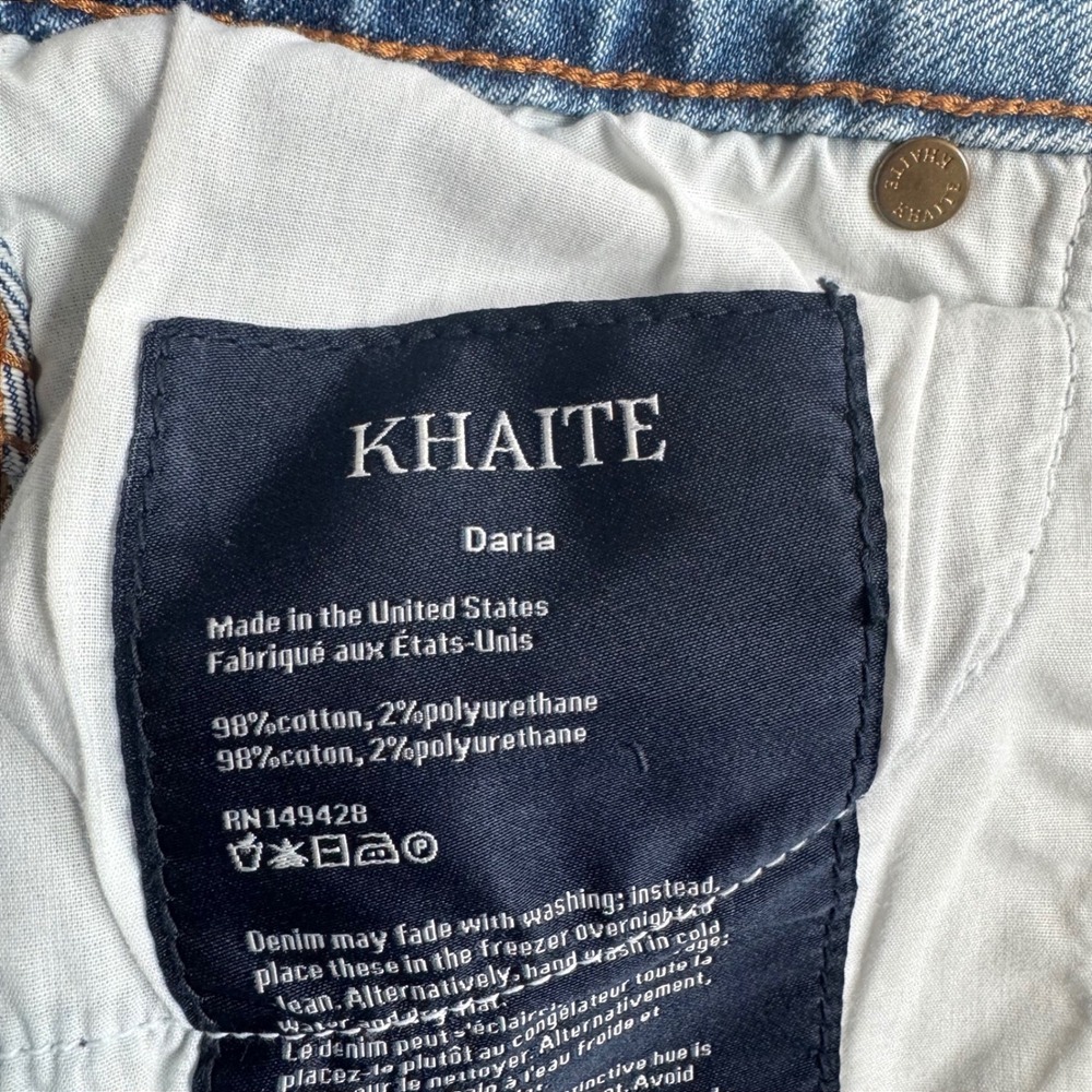 Khaite Daria Jeans High Rise Slim Size 29 - Picture 4 of 10